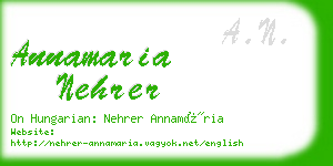 annamaria nehrer business card